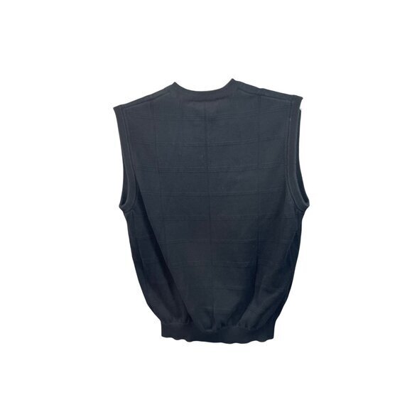 Fairway Outfitters Mens Vest Golf Sleeveless‎ V Neck Sweater Black Large - Picture 2 of 7